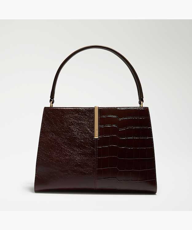 Destined M Burgundy - Leather Multi-Strap Shoulder Bag