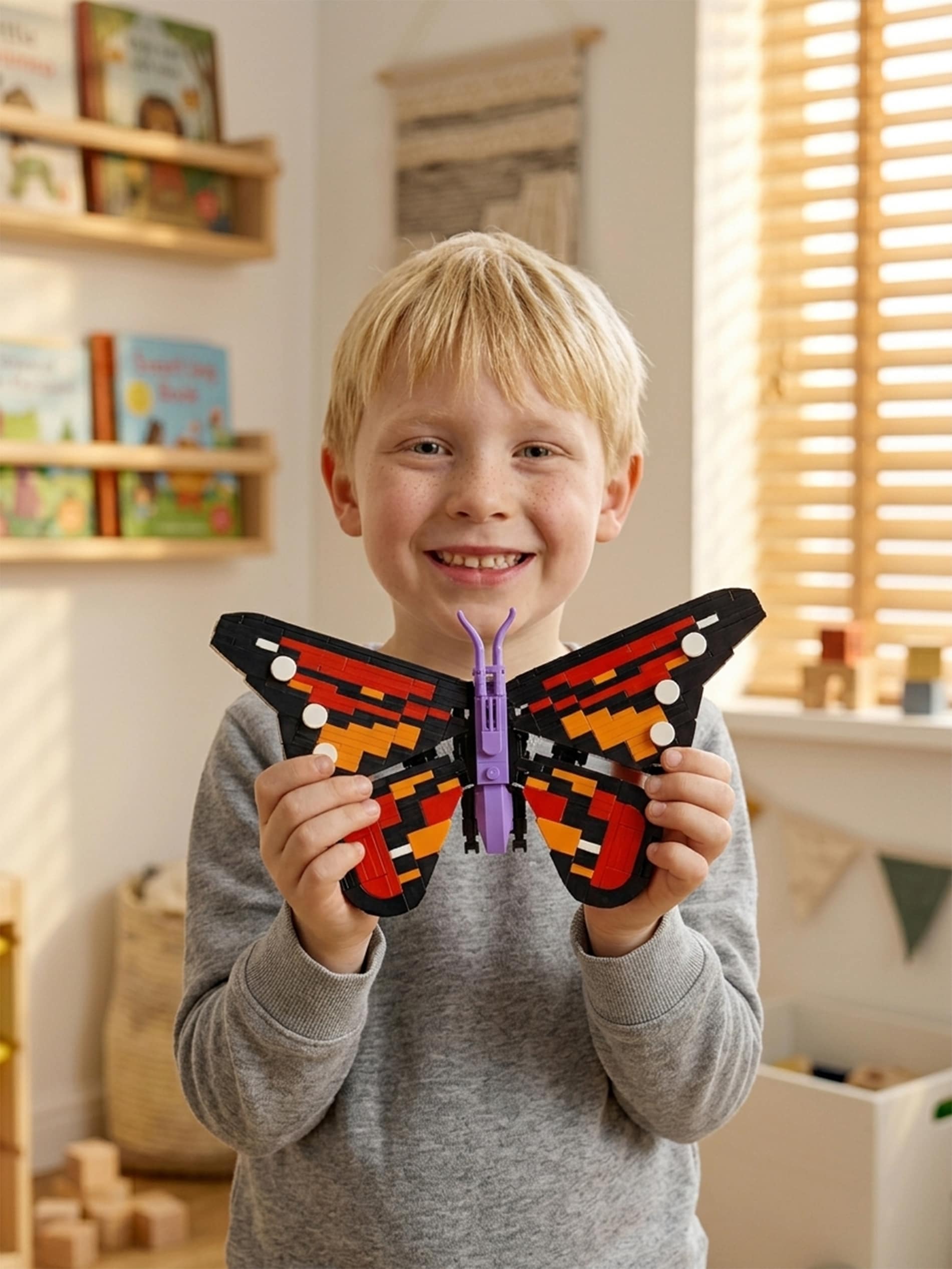 Klocki konstrukcyjne – Świat owadów: Motyl