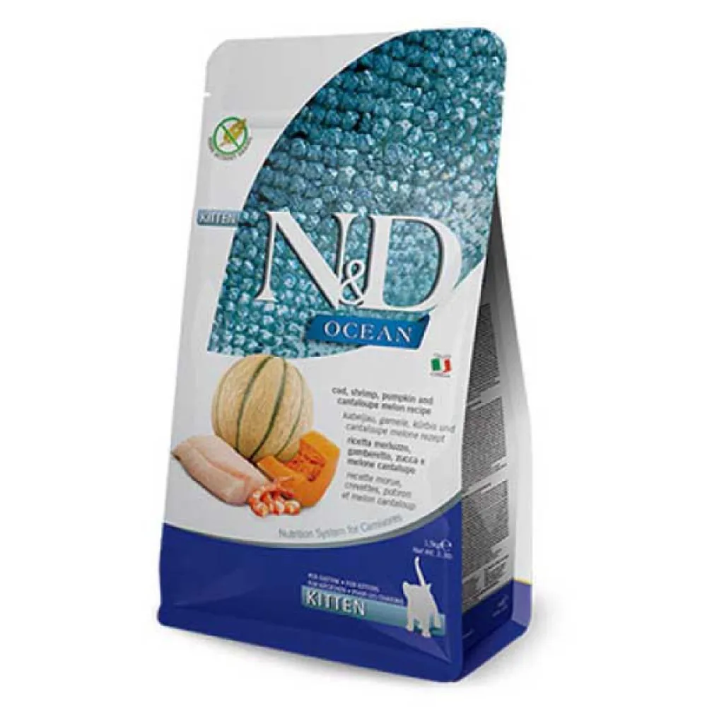 Farmina ND Ocean Kitten Cod Pumpkin Cat Food 5kg