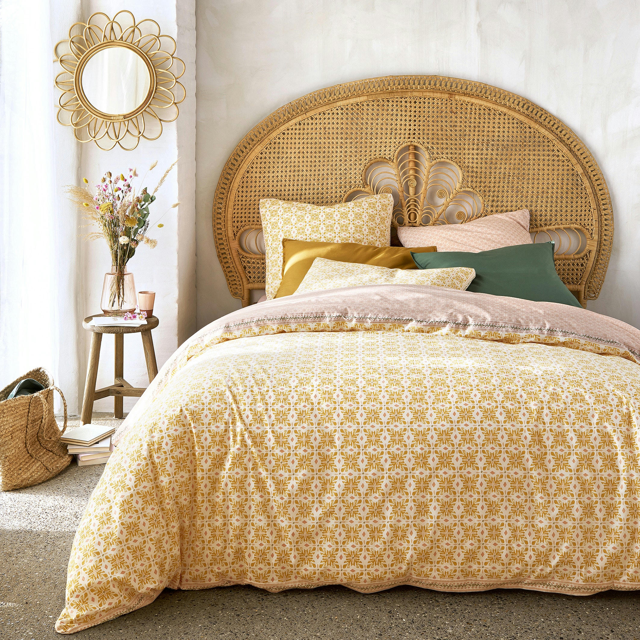 Drap housse imprimé Gardenia