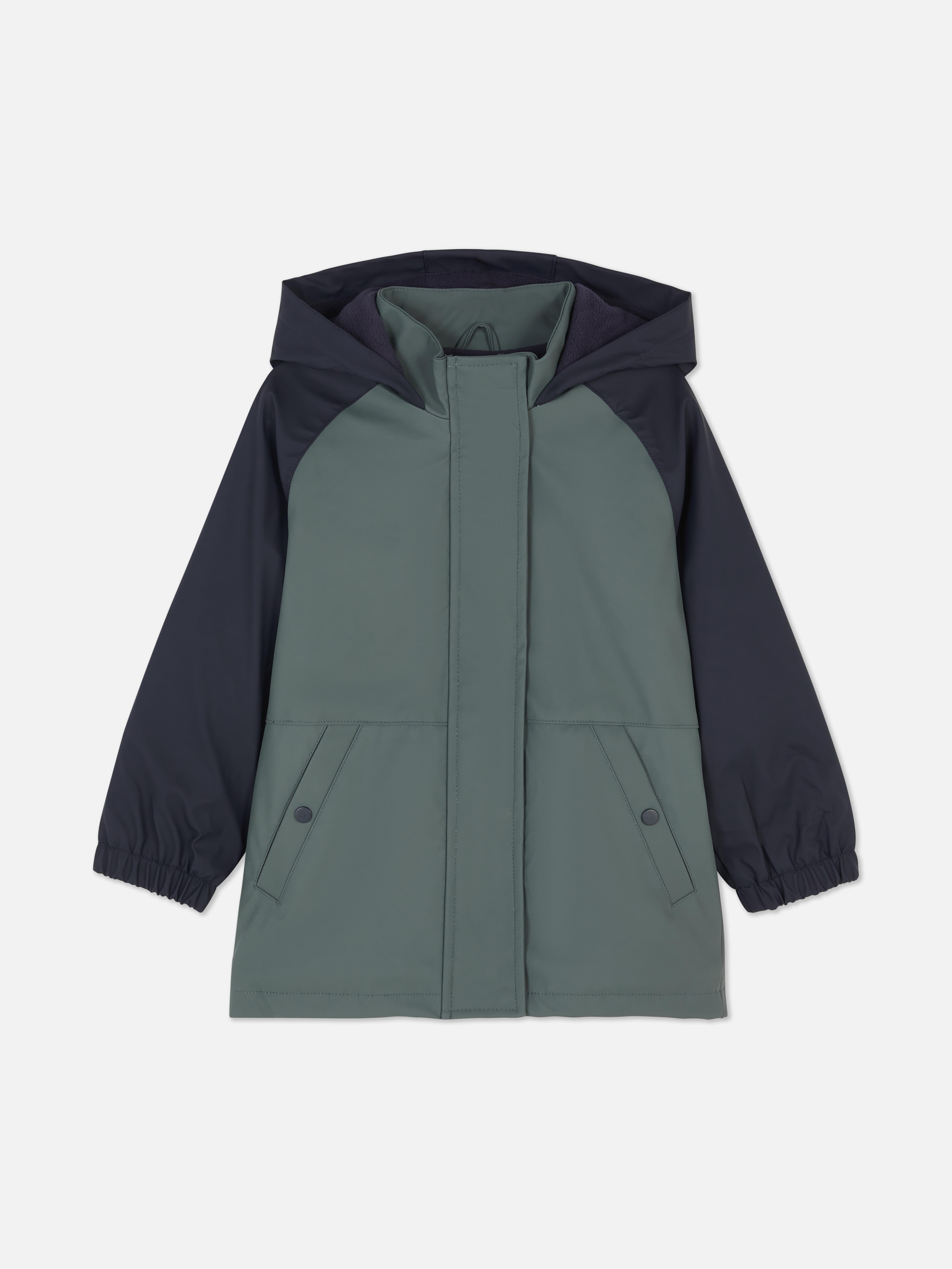 Color Block Rain Jacket