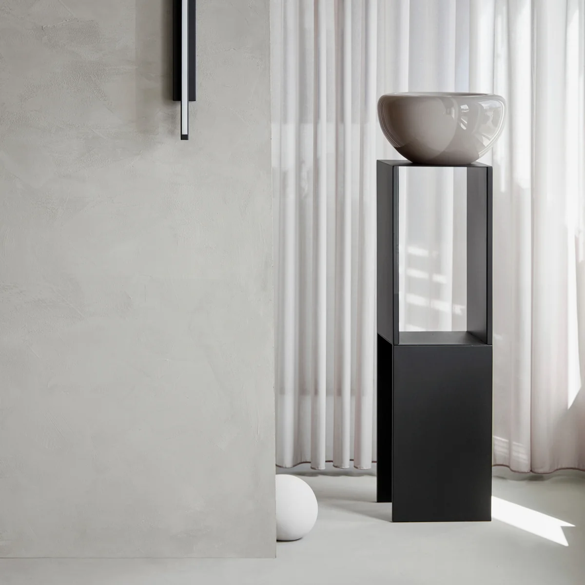 Kristina Dam Studio - Opal Schale, H 13 x Ø 25 cm, beige opal