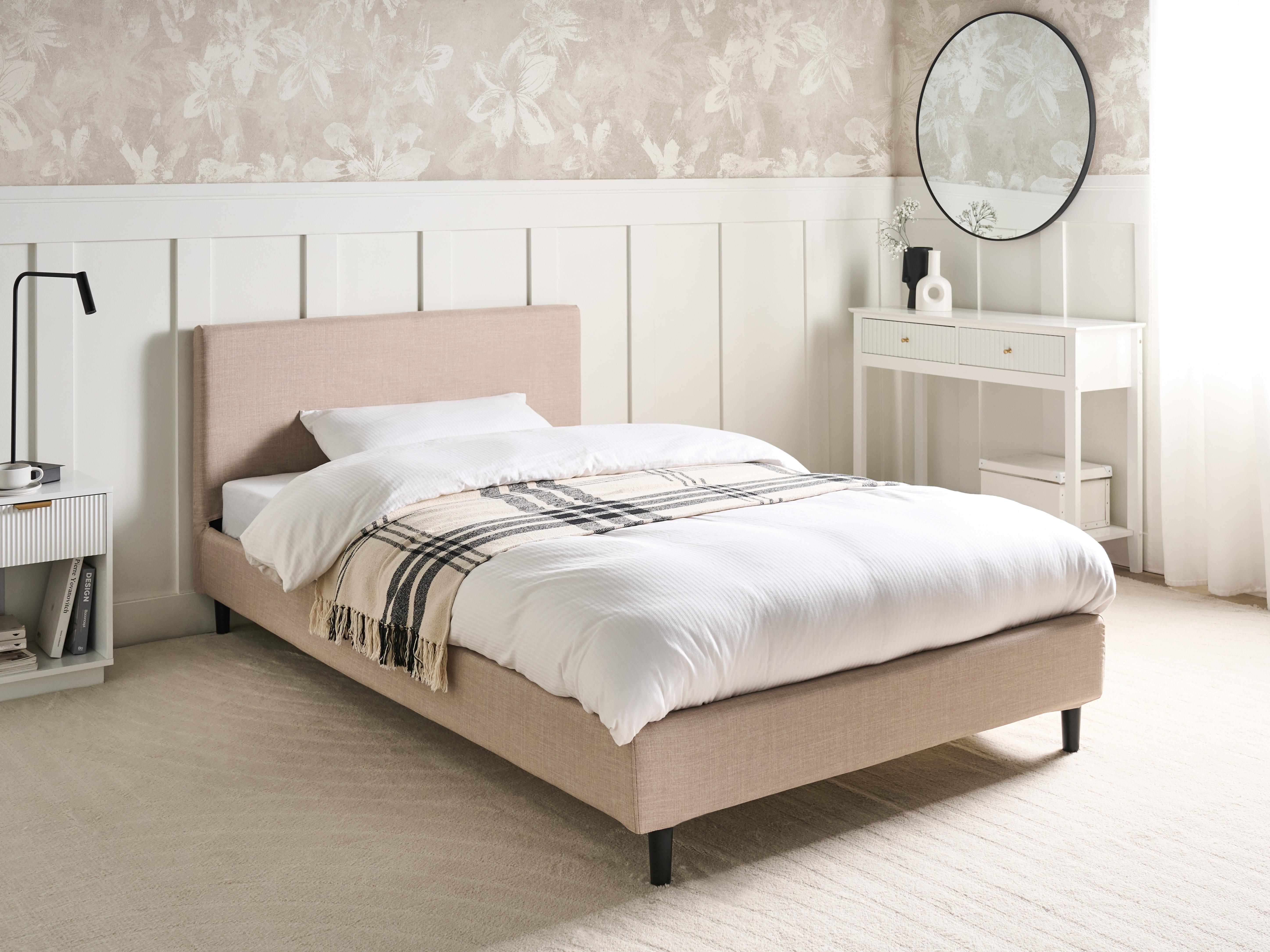 Bed Frame Cover FITOU 120 x 200 cm Beige