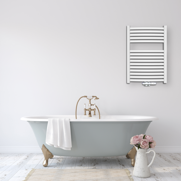 Grzejnik łazienkowy wodny Invena 404 W 540 x 800 mm biały