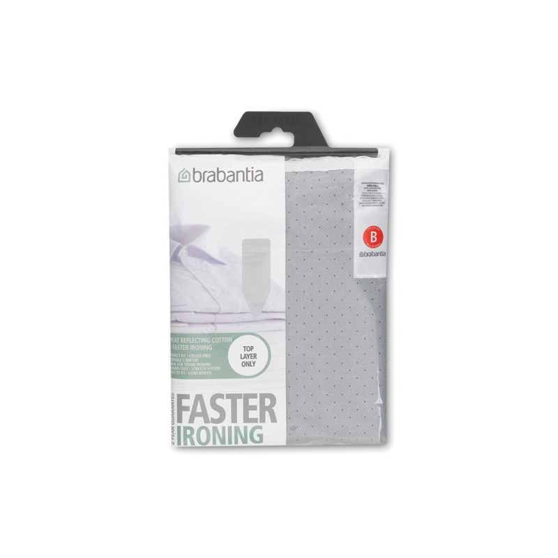 Housse pour table à repasser en silicone avec mousse 2 mm 128 x 38 cm BRABANTIA
