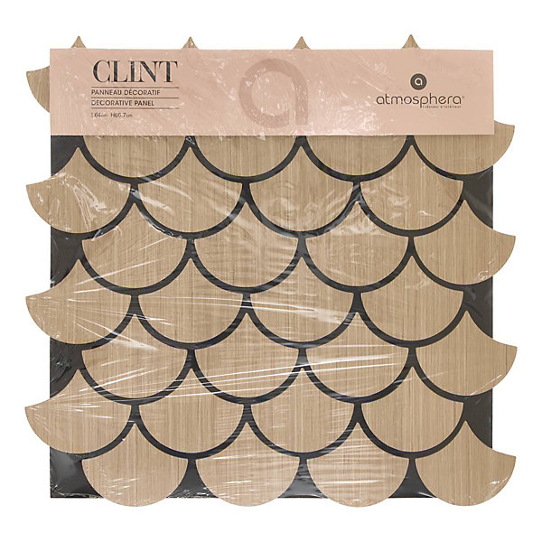 Panneau décoratif mural Clint beige 64x66cm - Atmosphera