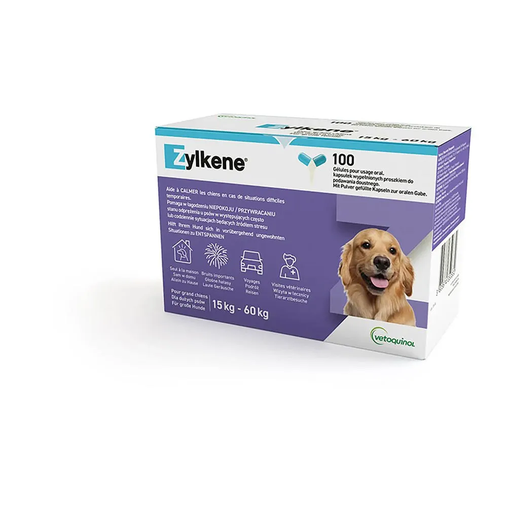 Vetoquinol Zylkene 4450mg dog supplement 100 units