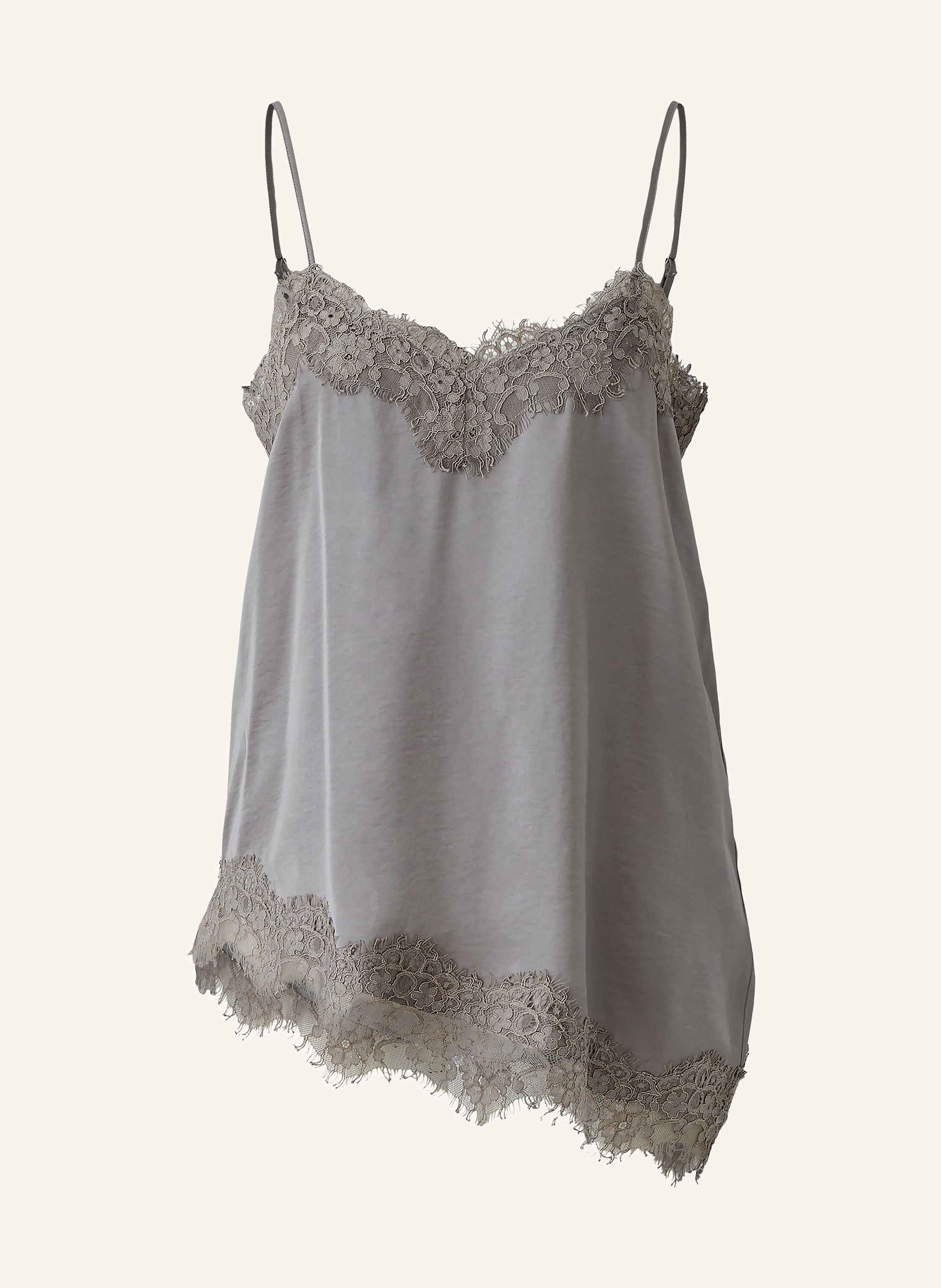 Oui Satintop mit Spitze