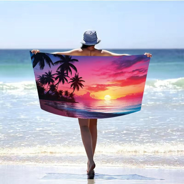 Ręcznik kąpielowy plażowy 100x180 Zachód Słońca