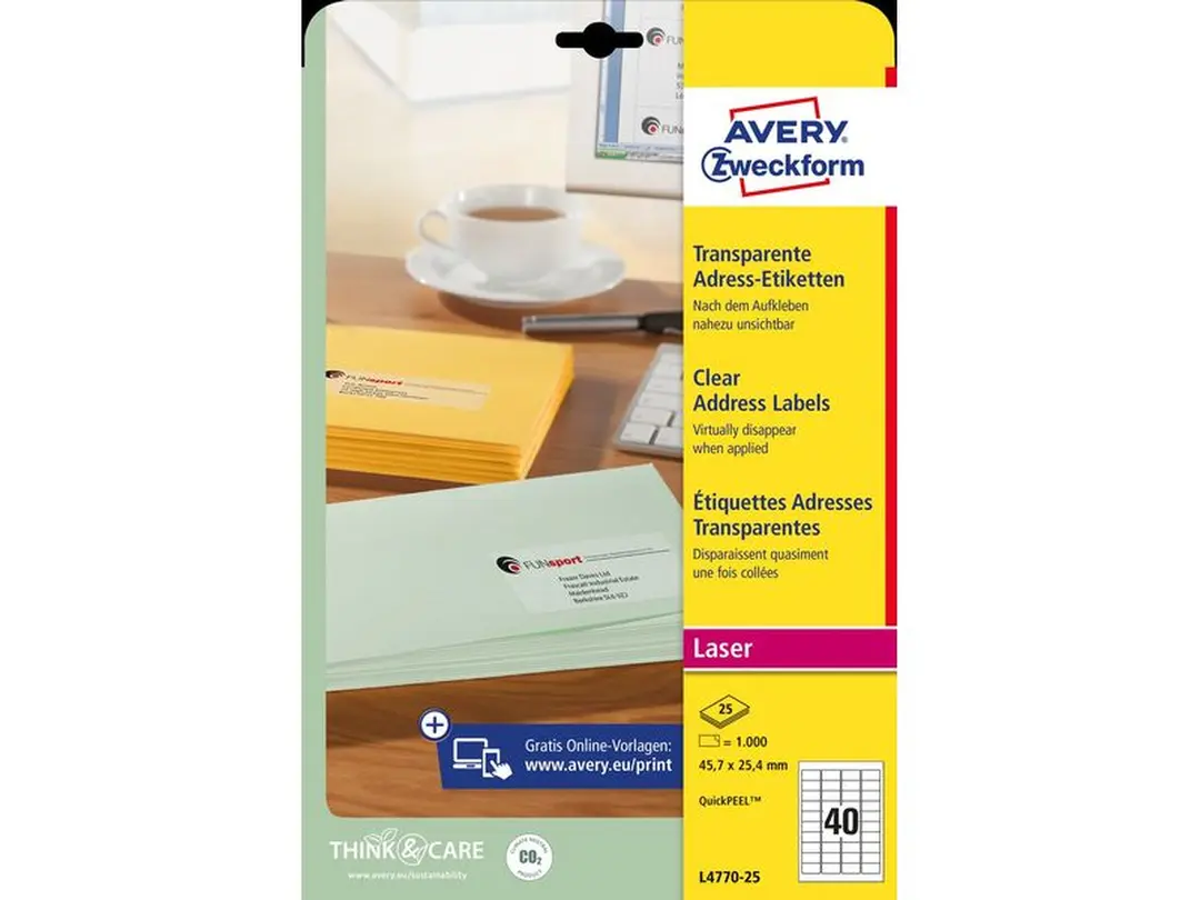 Etiketten 1000er-Set L4770-25