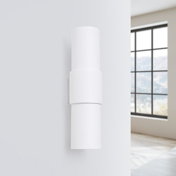 Applique en acier 2 ampoules 3000K - 10x12x37cm Sollux