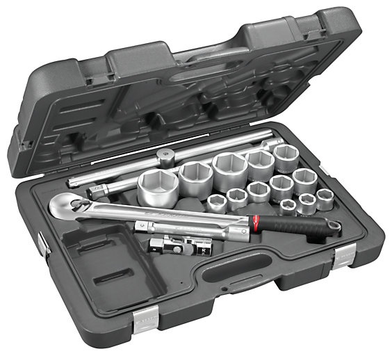 Coffret douilles 3/4'' 6 pans métriques - FACOM - KL.500PB