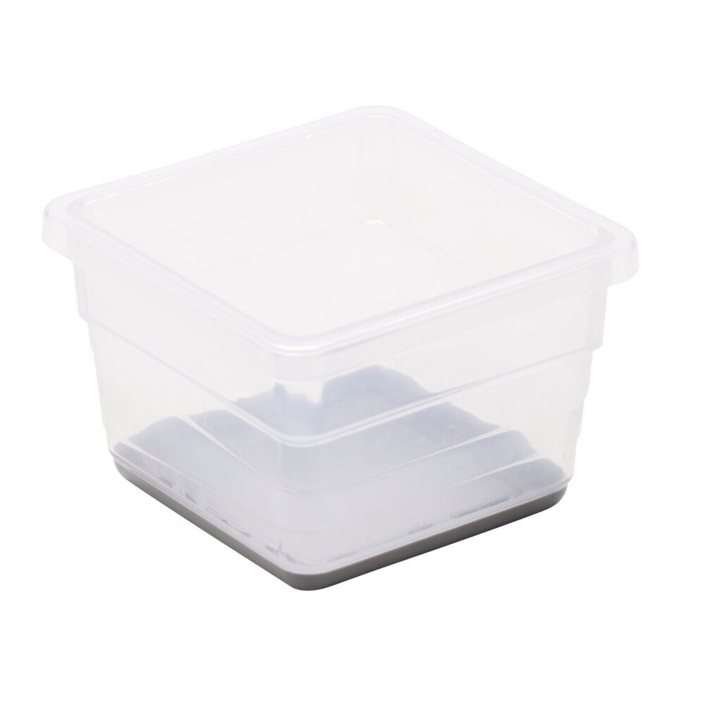 Organisateur tiroir plastique blanc transparent 8x8xH5cm