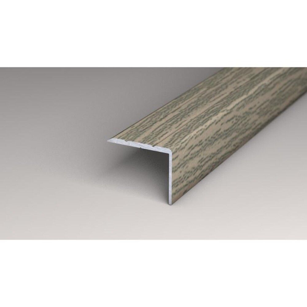 AVSLUTNINGSLIST LOGOCLIC ALUMINIUM 2000X25X20MM GRÅ EIK
