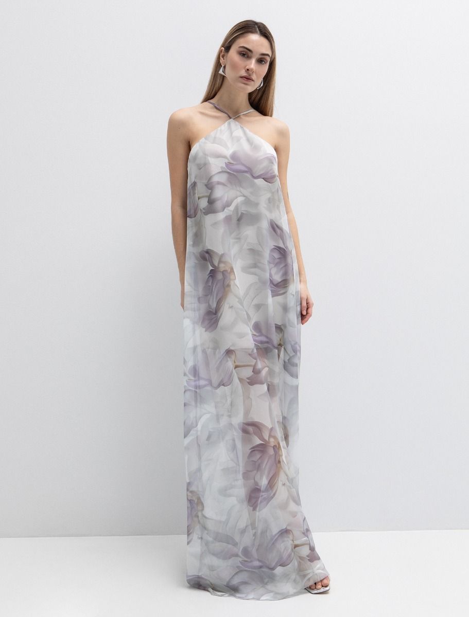 Halter maxi φόρεμα φλοράλ