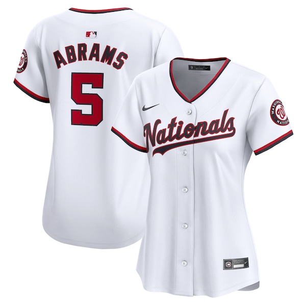 CJ Abrams Washington Nationals Nike Women's Home Limited Player Jersey – White