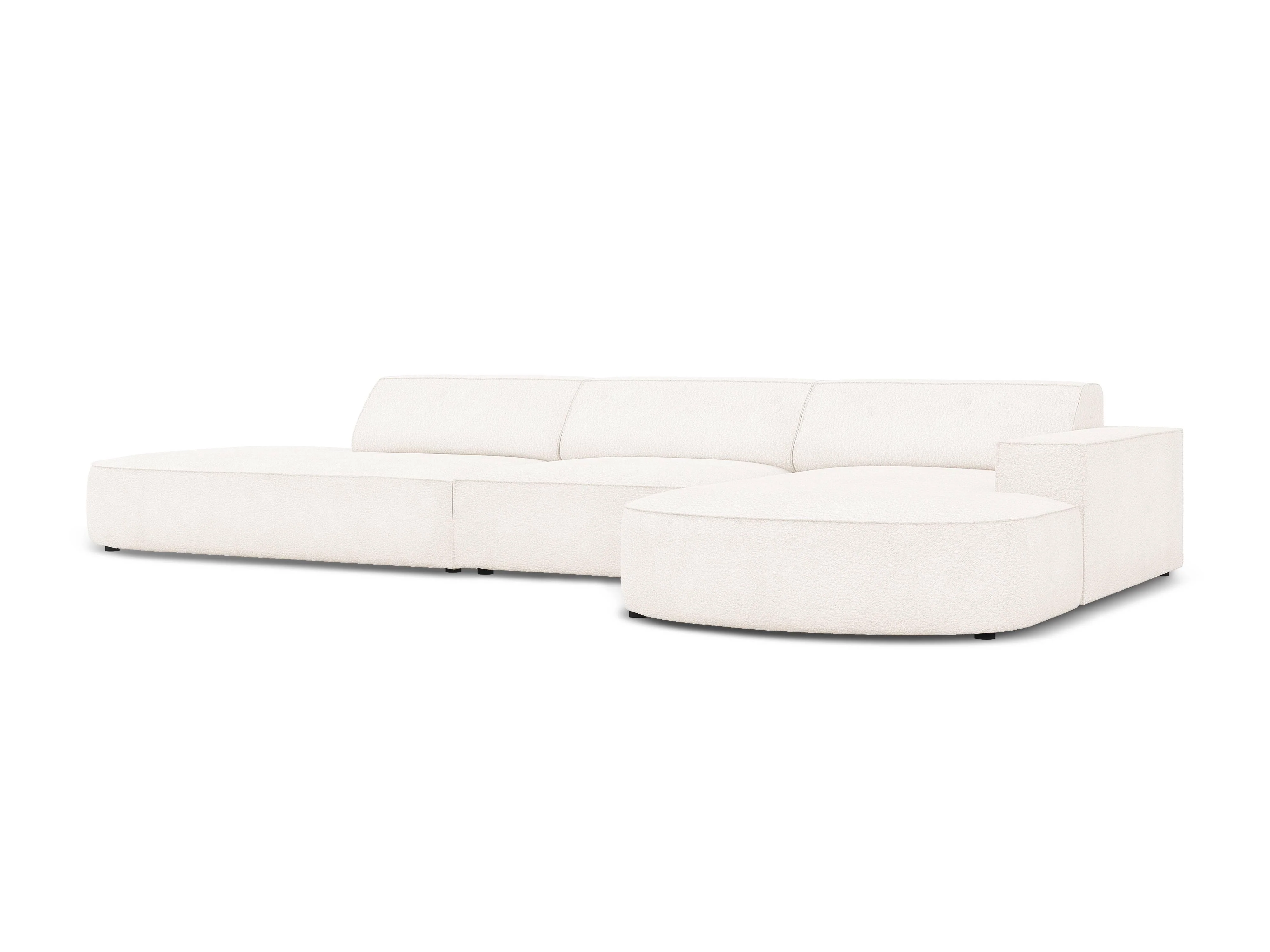5-zitshoekbank Jodie bouclé Chaise Longue rechts