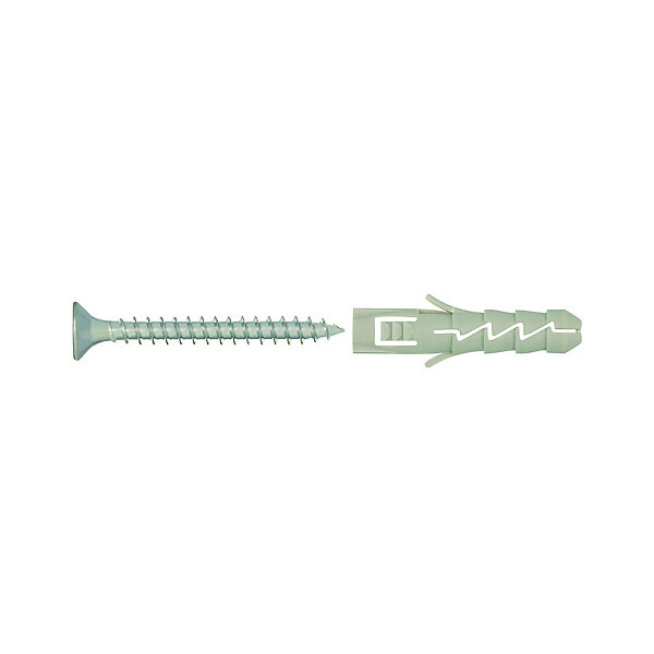 10 chevilles Diall nylon CL PZ Ø8x40mm