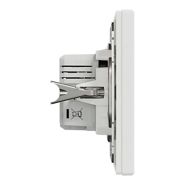 Double chargeur usb A   C complet Schneider Electric Asfora blanc