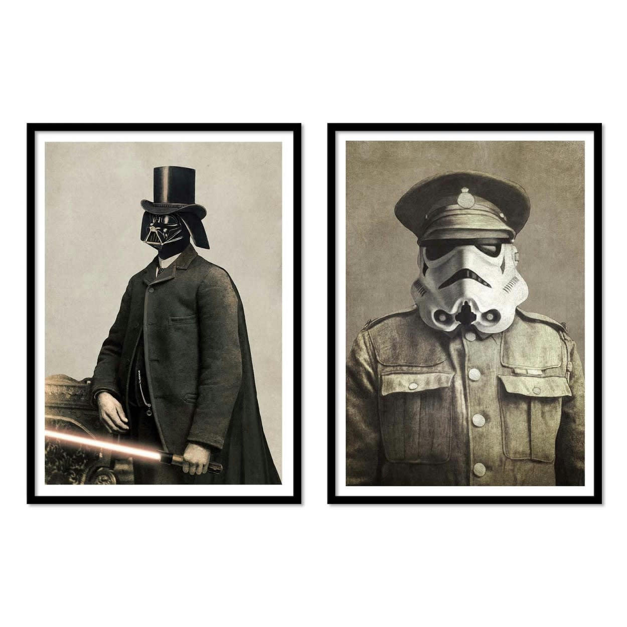 TERRY FAN - VADOR AND STORM VINTAGE - 2 Affiches d'art 30 x 40 cm