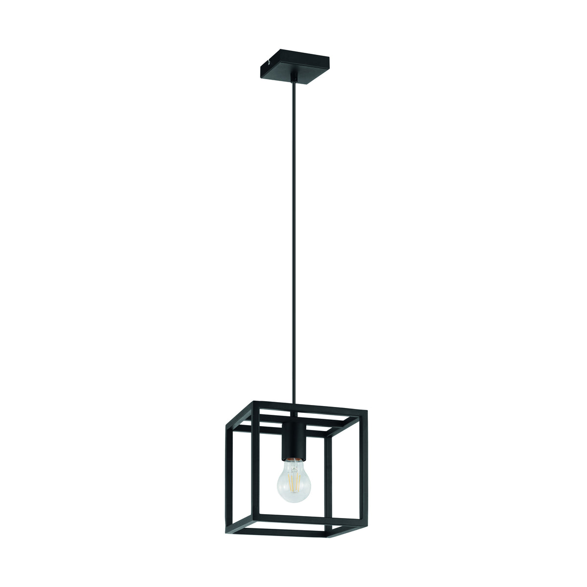 EGLO hanglamp Eldrick - e27(excl.) - 1 lichts - 20cm - metaal - zwart