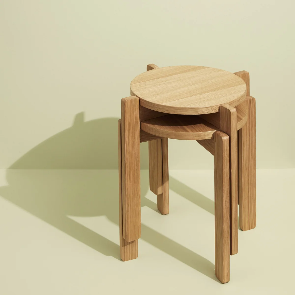 Hübsch Interior - Always Hocker, H 42 cm, Eiche