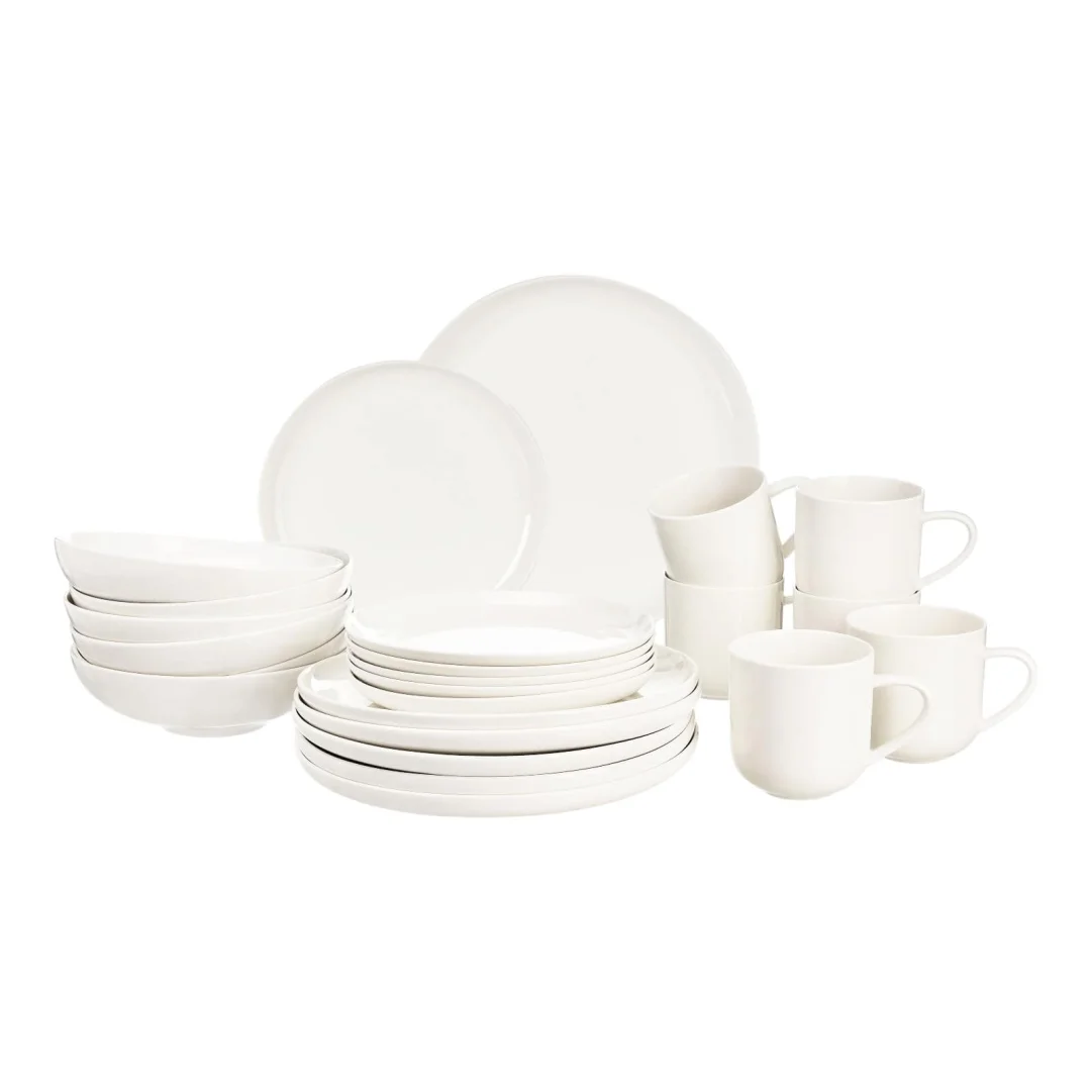 Geschirr-Set Luna für 6 Personen Creme, 24 -tlg