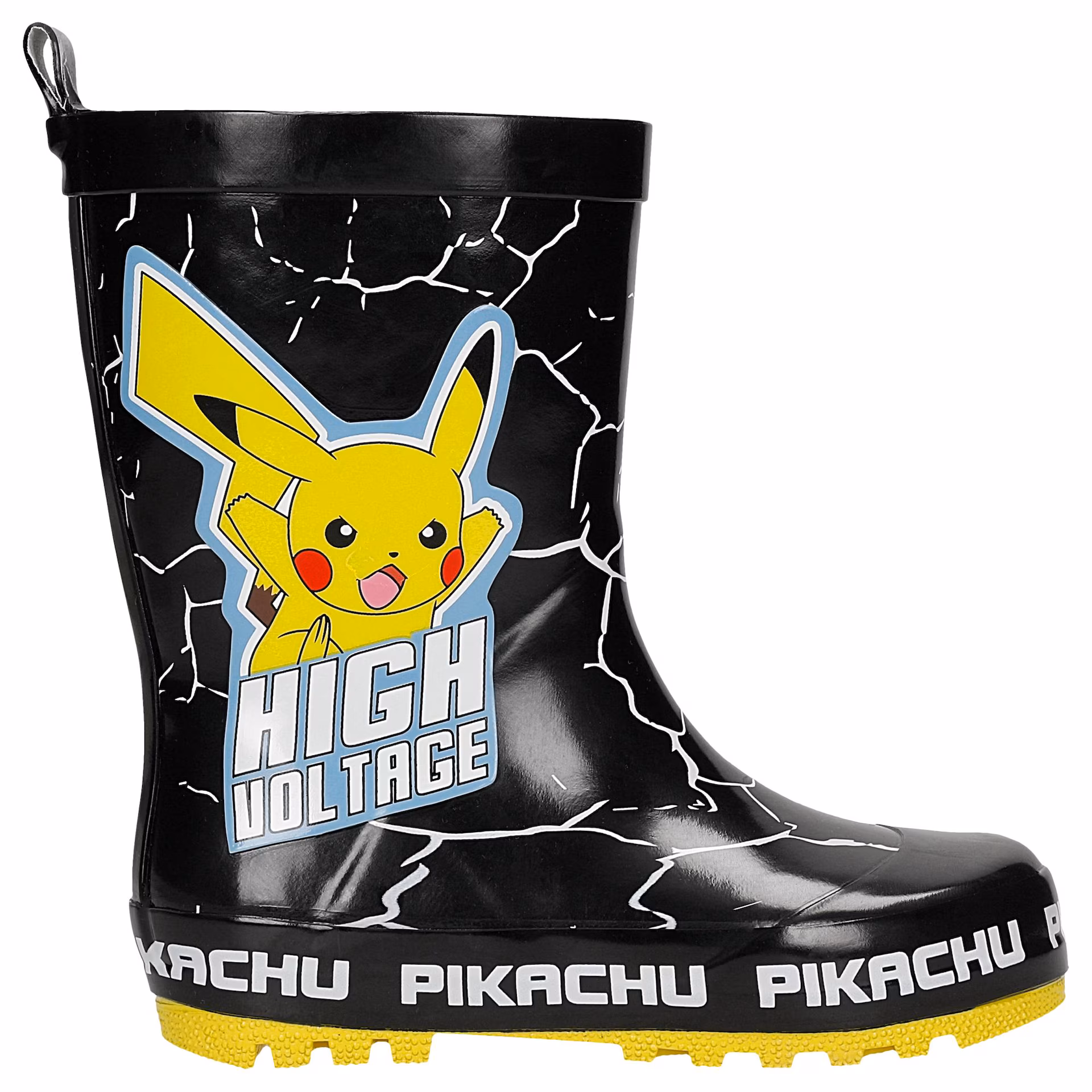 Czarne kalosze dziecięce Pikachu BARTEK 86702-11