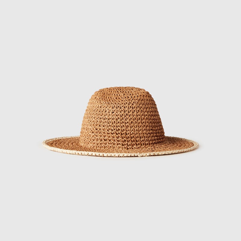 Fisherman's style hat in straw look