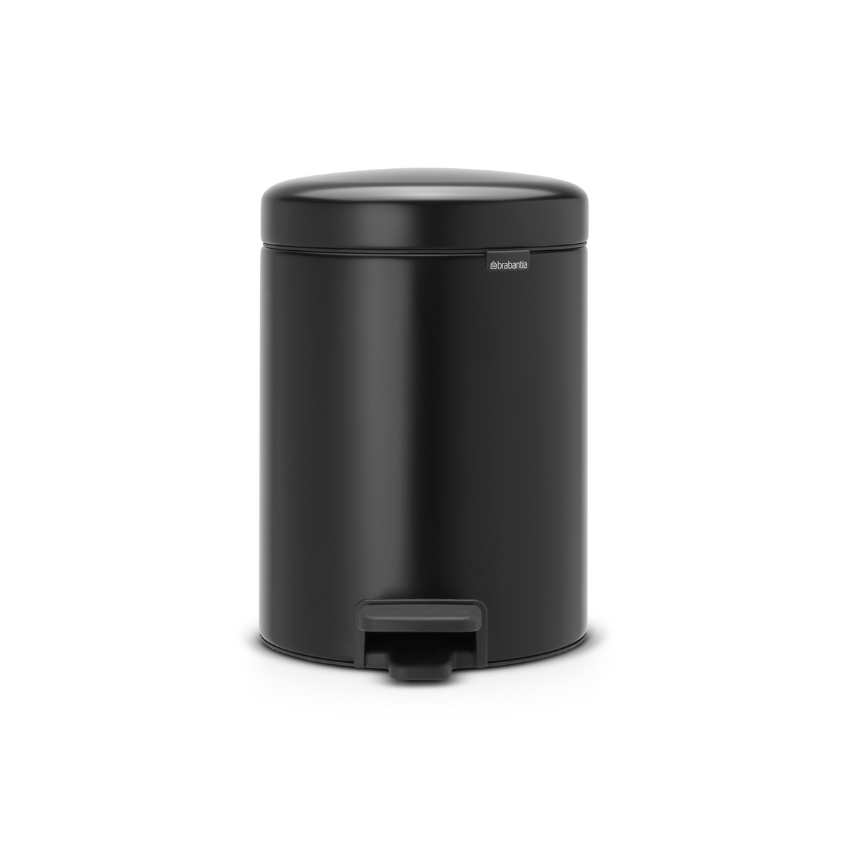 Brabantia NewIcon Pedaalemmer, 5 liter, kunststof binnenemmer - Matt Black