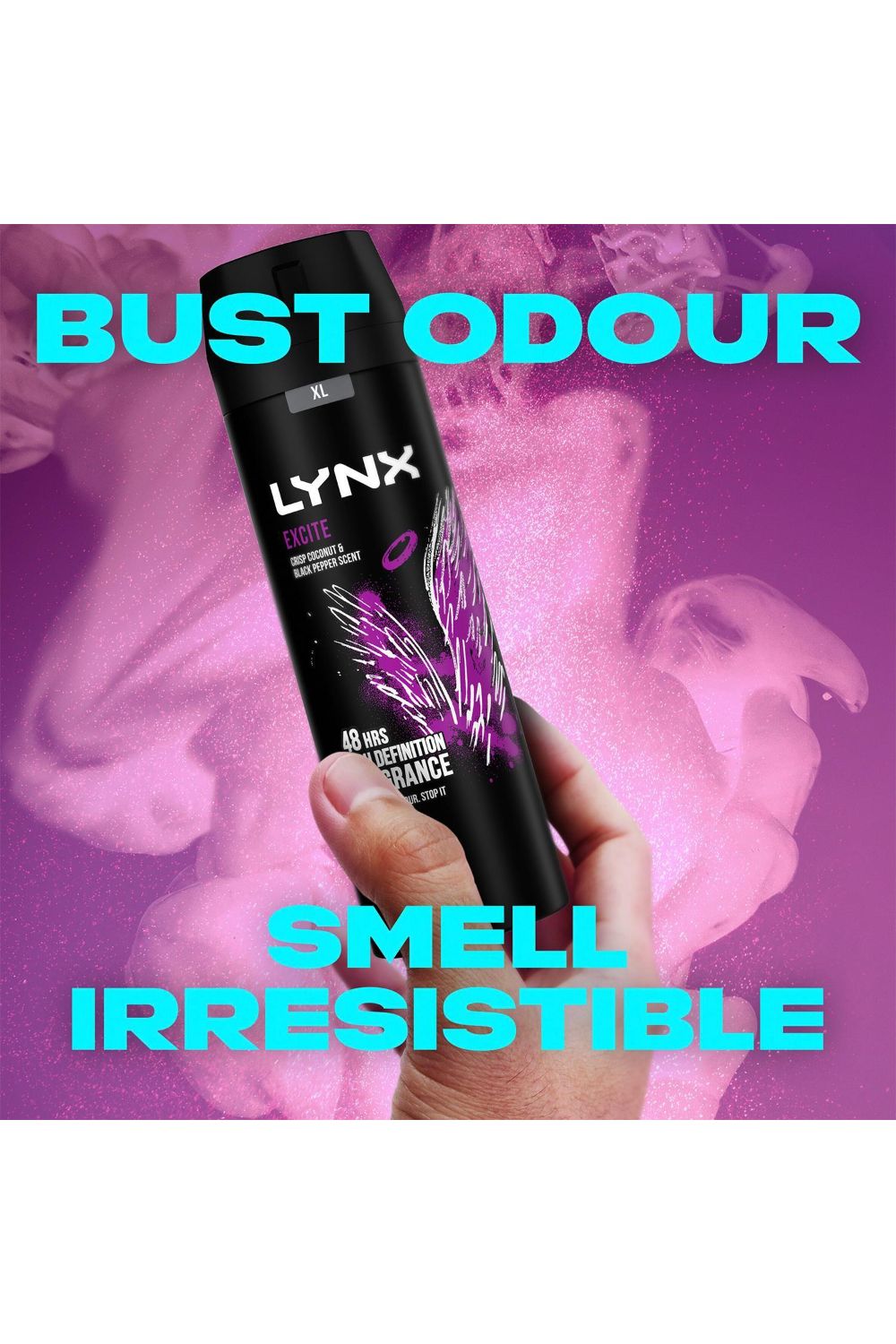 Lynx XL High Definition Excite 'Body Spray' Deo 6 Pk, 200ml