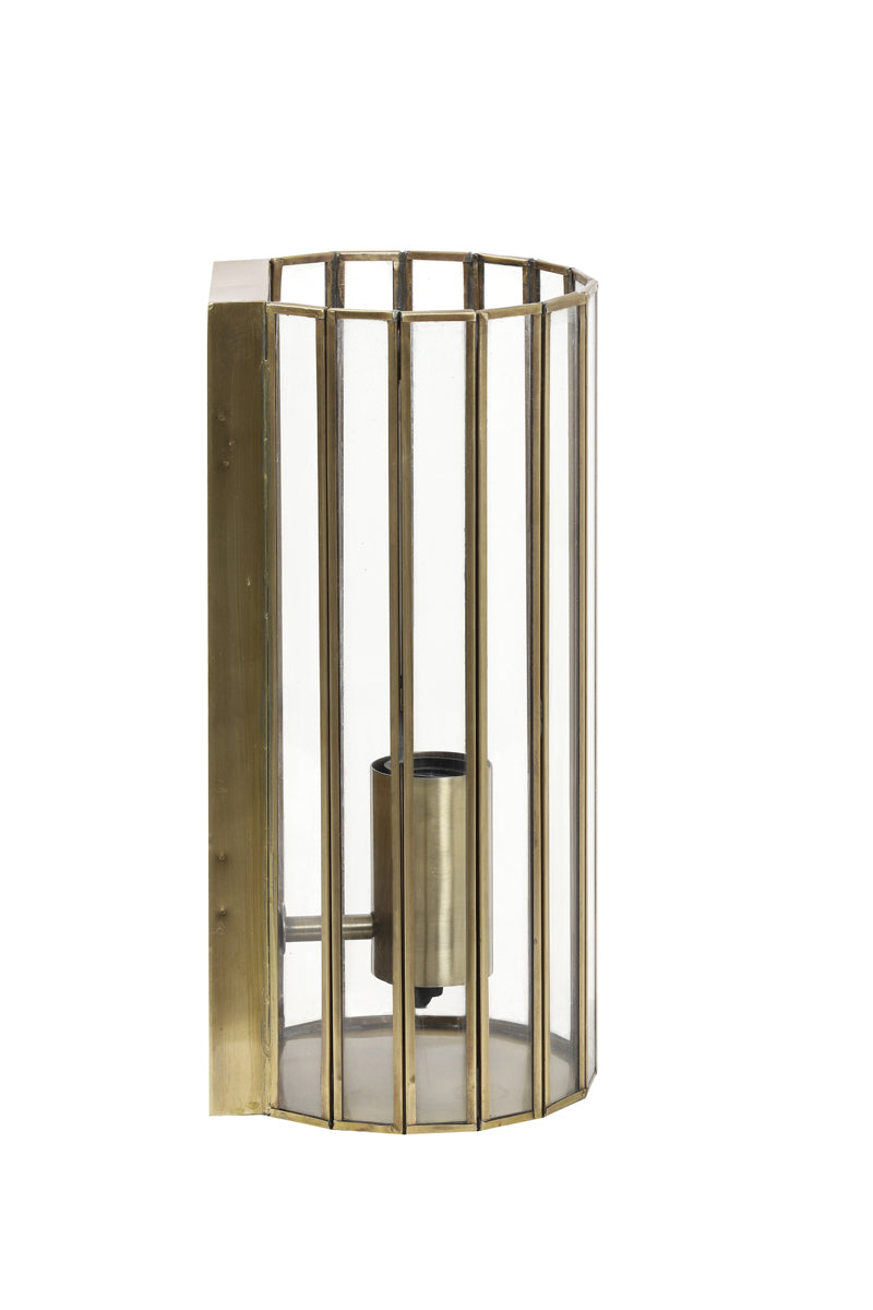 Light & Living wandlamp STRØBY - 14x13x30.5cm - brons
