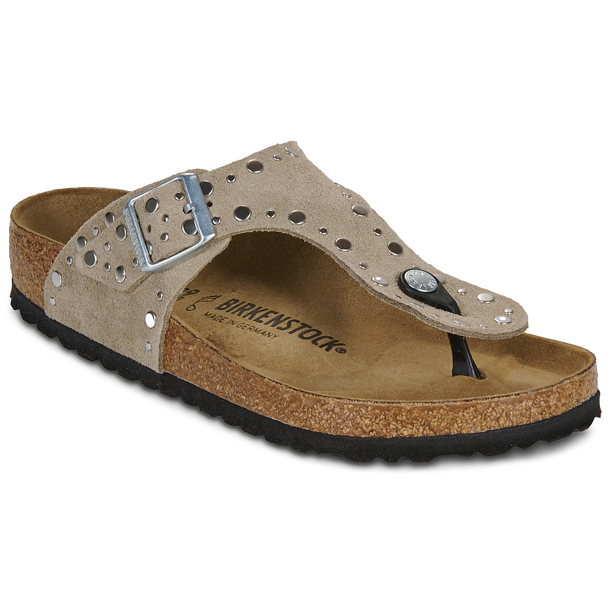 BIRKENSTOCK - Gizeh Rivet - Suede / Taupe / Regular