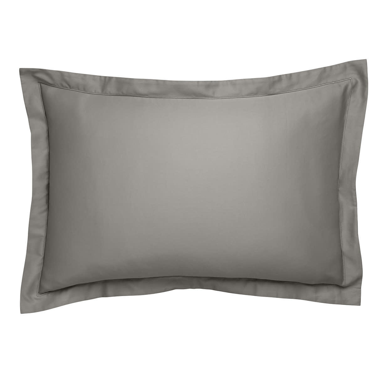 PARTITION - Taie d'oreiller   Satin de coton Coloris Gris 65x65 cm - DODO