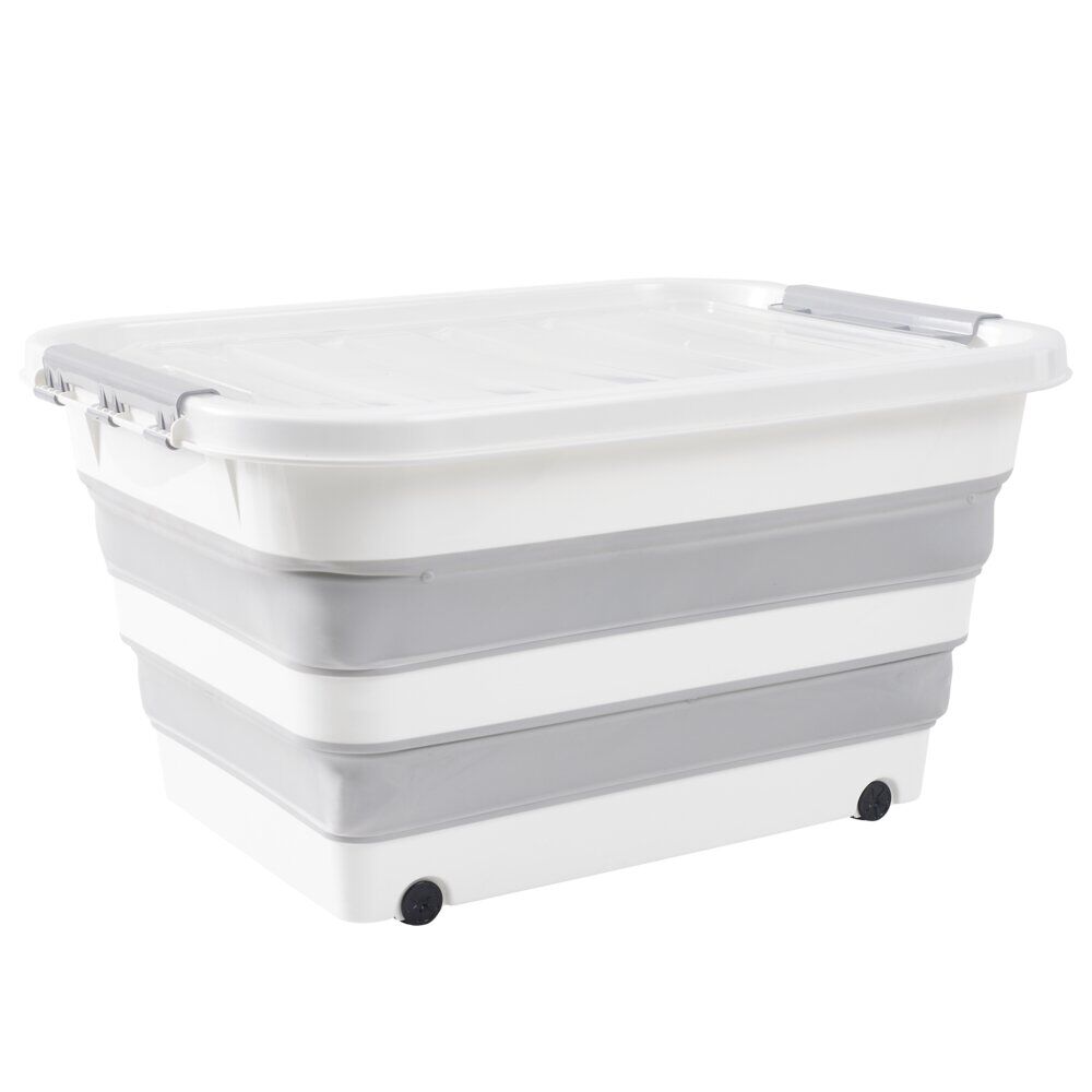 Box de rangement pliable 30L à roulettes 52x39xH29cm