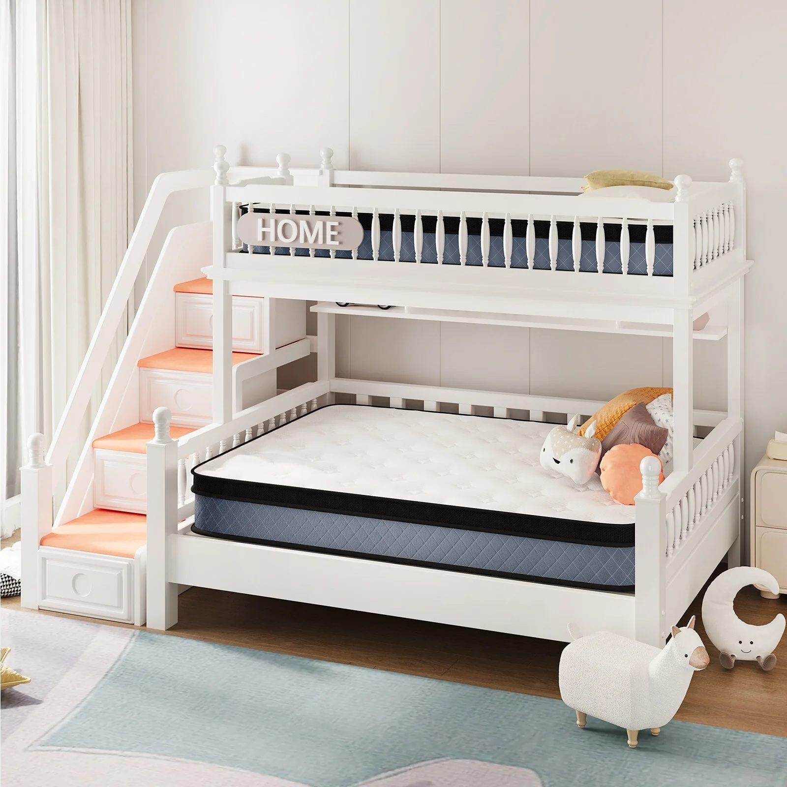 8-inch Medium Firm Gel Memory Foam Mattress with Pocket Spring Hybrid Mattress