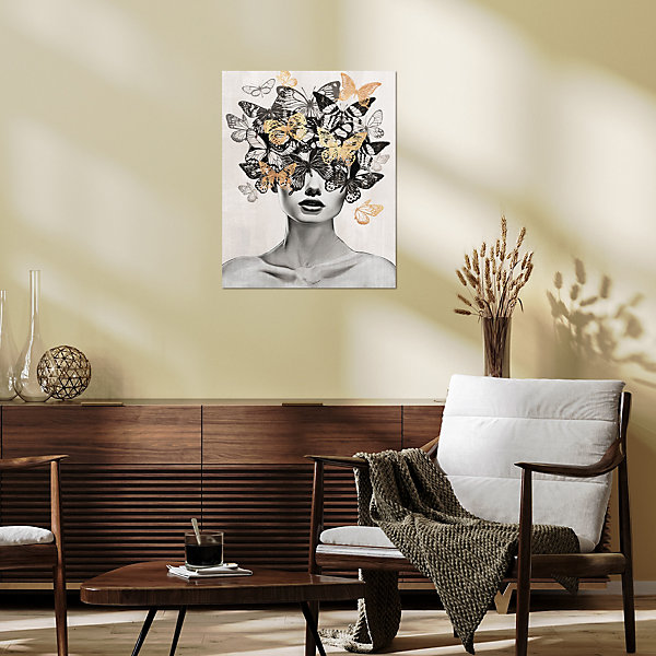 Affiche femme papillons l.40 x H.50 cm Dada Art