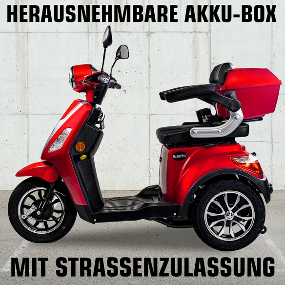 Elektroroller »E-Trike«, max. 25 km/h, Reichweite: 90 km
