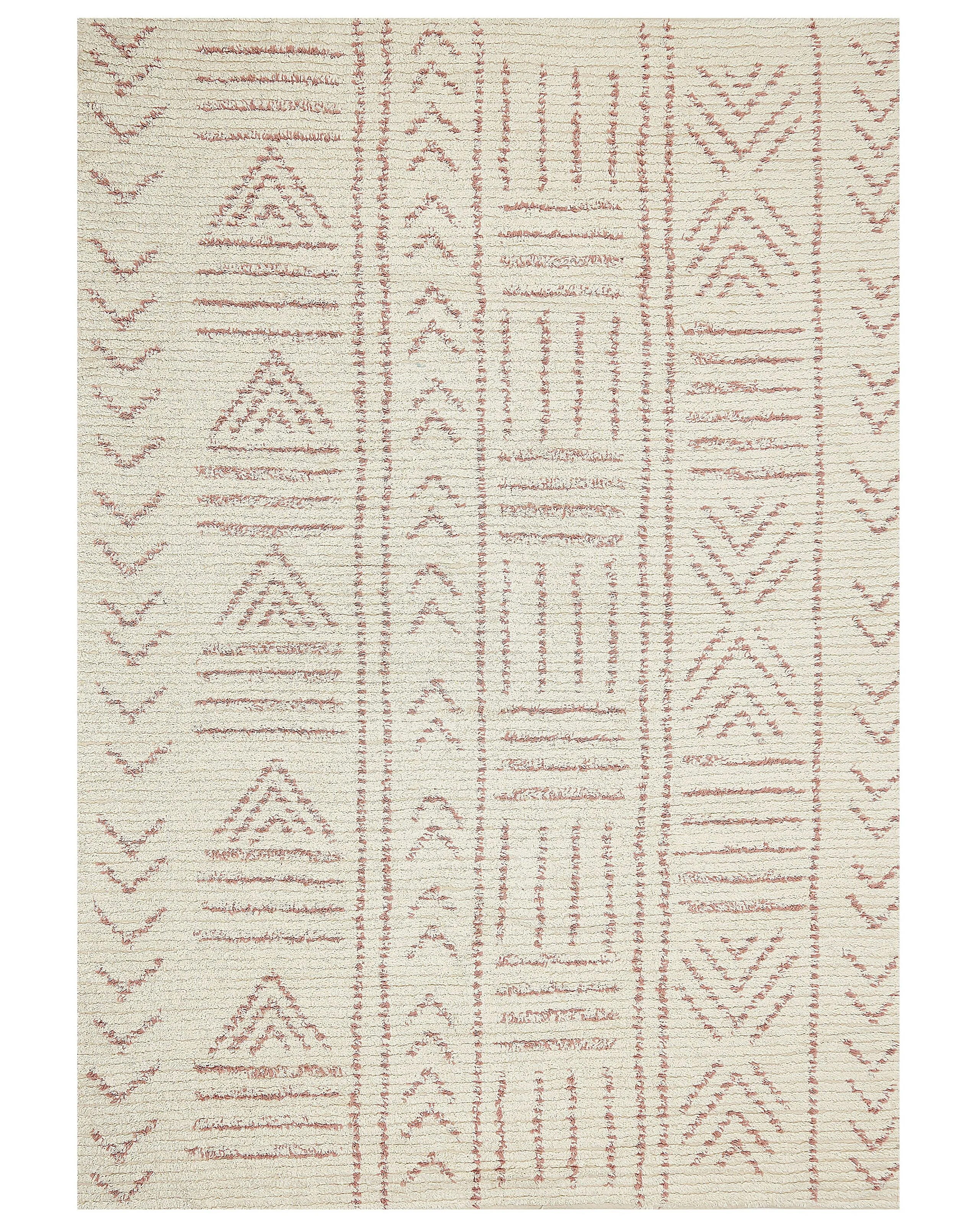Dywan bawełniany 160x230 cm beżowy