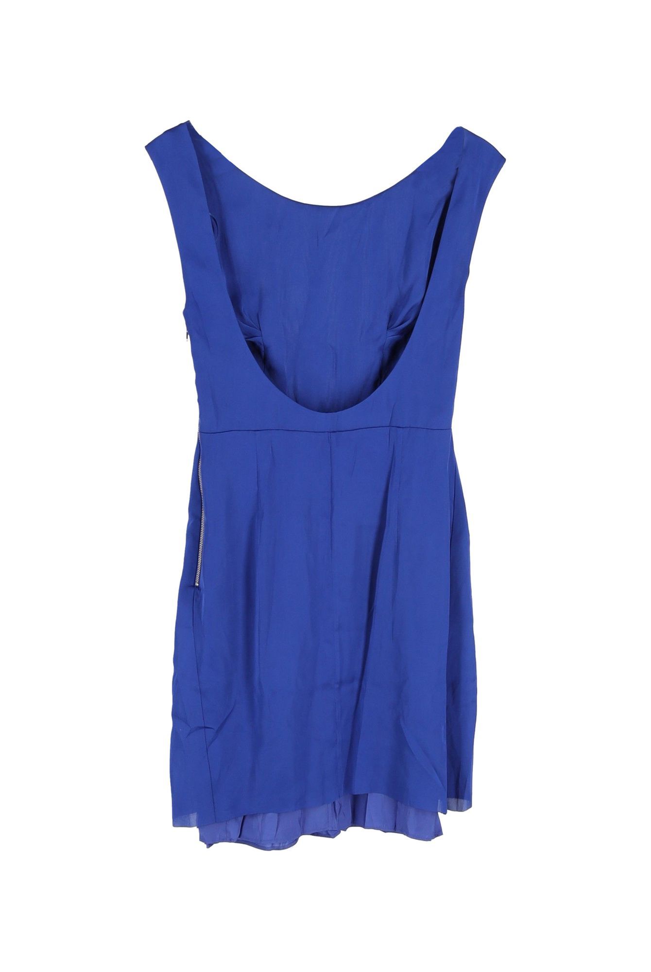 Acne Studios Preloved Betty Fluid Satin Mini Dress in Blue Polyester