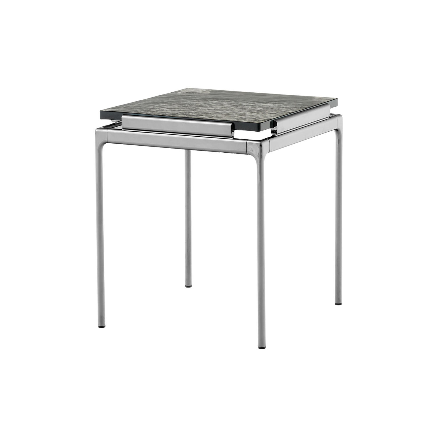 Sett LN11 Coffee Table, smoked glass/dark chrome