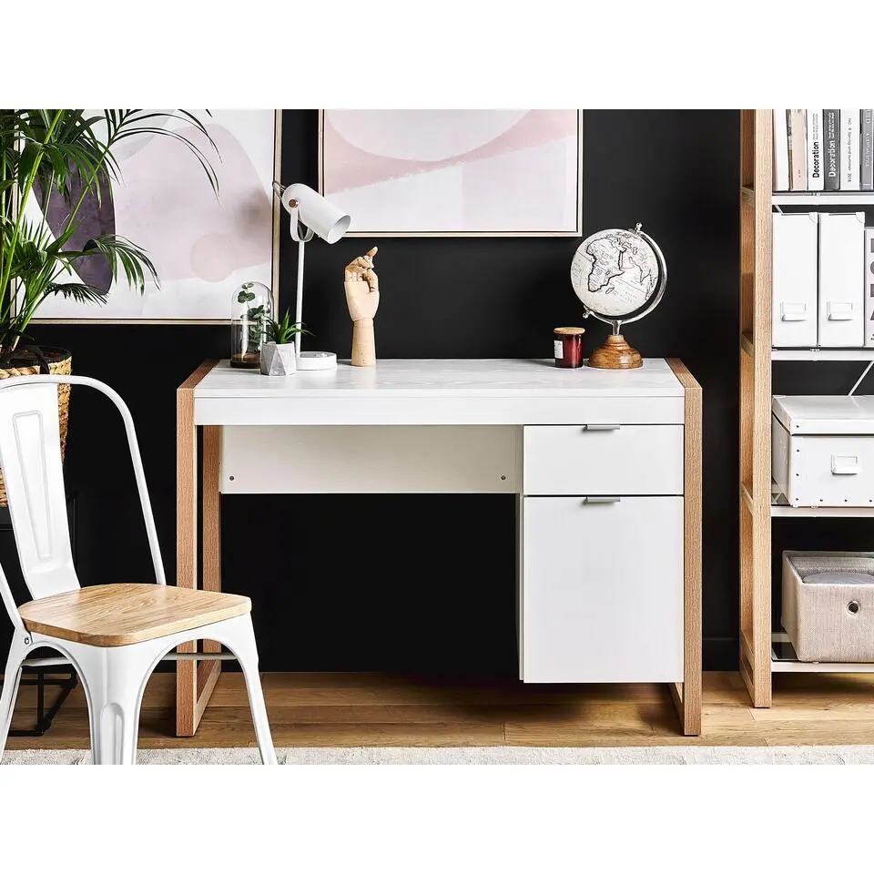 JOHNSON - Bureau - Wit - Vezelplaat