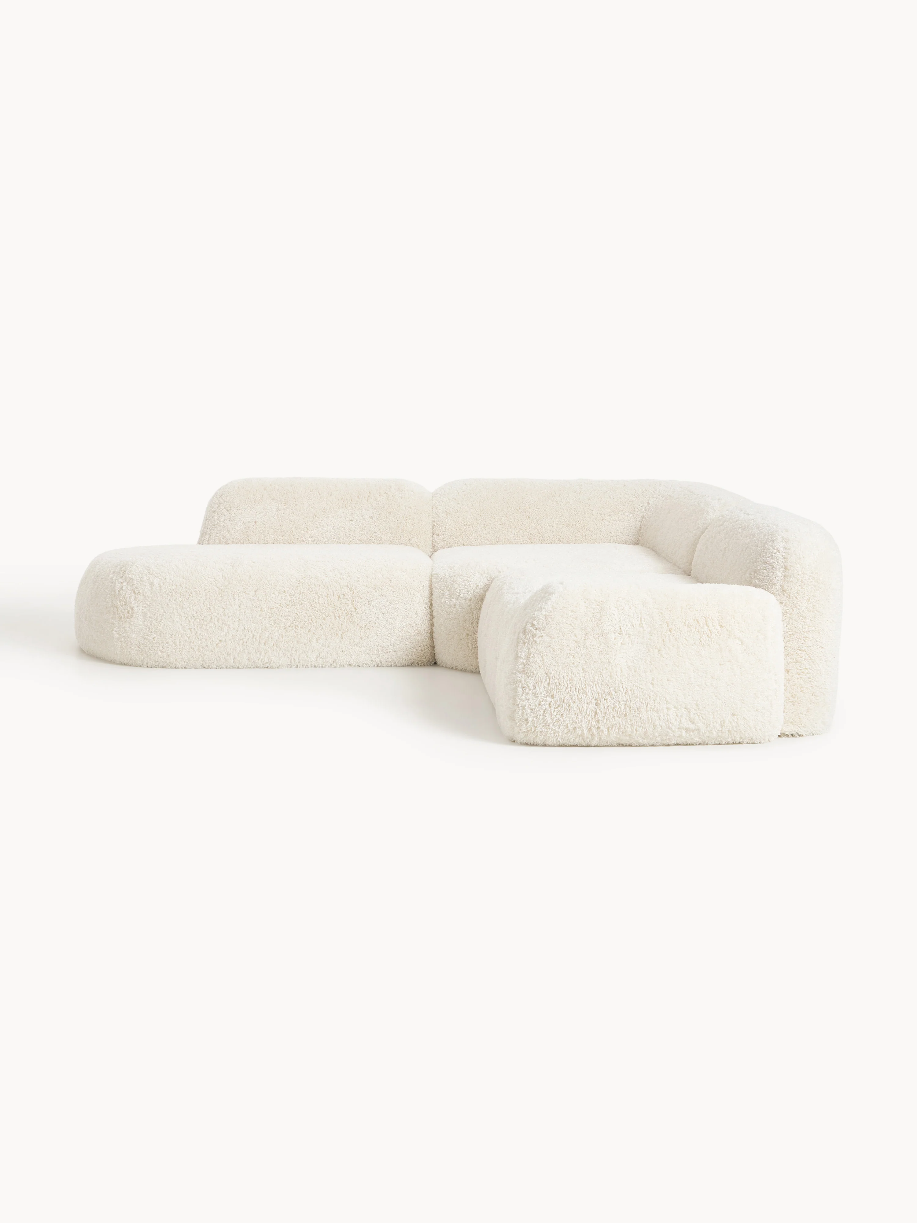 Modulares Teddy-Ecksofa Wolke (4-Sitzer) mit Chaiselongue