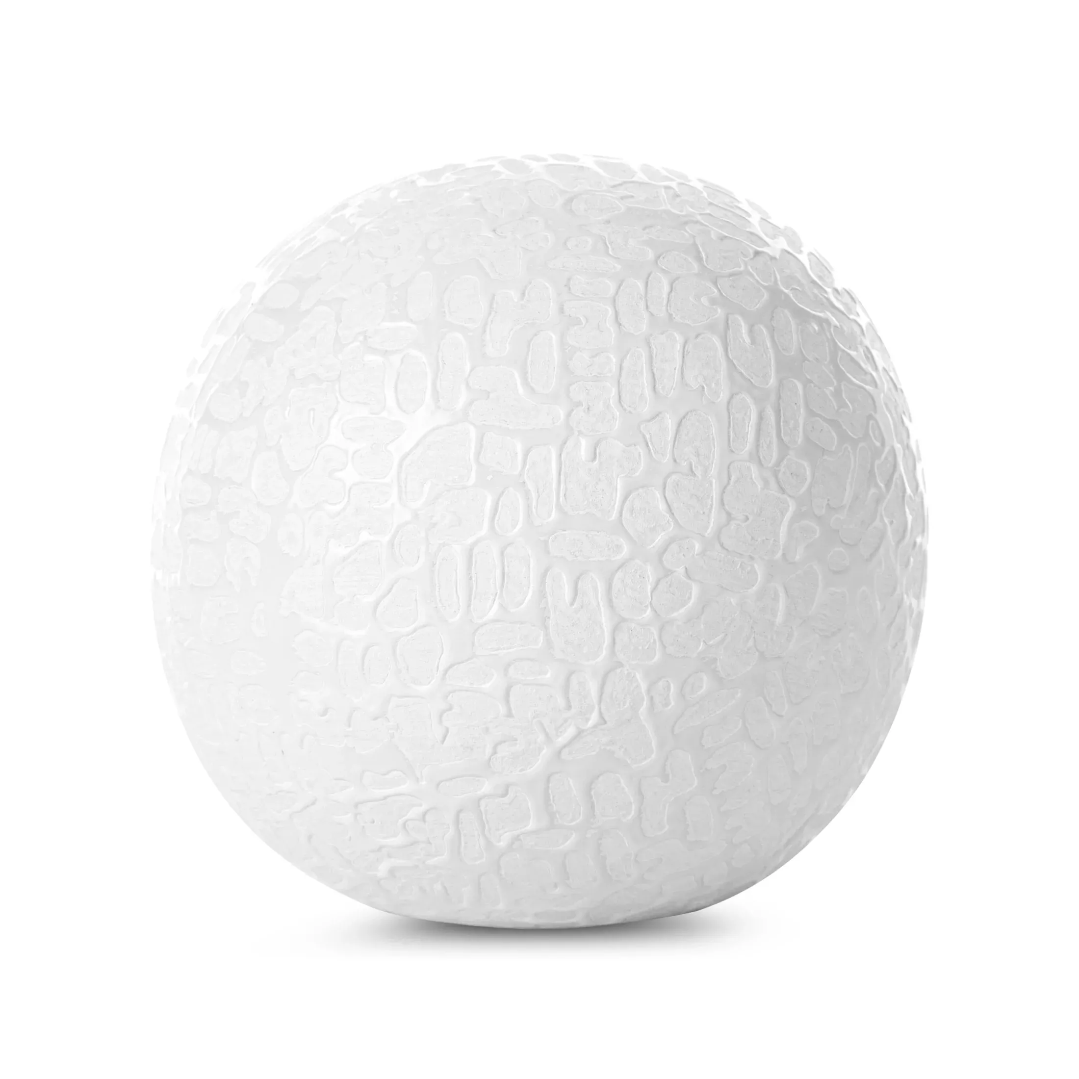 Kula ceramiczna białaz drobnym wzorem średnica 10x10 cm RISO