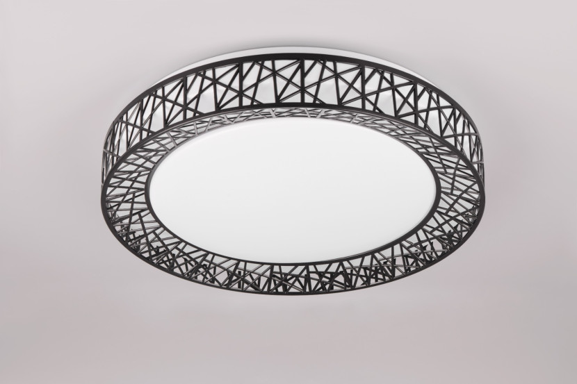 Plafon CLUSTER z pilotem okrągły czarno-biały LED 1x40W 48cm 4300lm IP20 RL