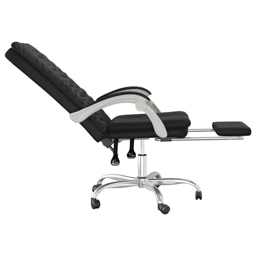 NNEVL Reclining Office Chair Black Faux Leather