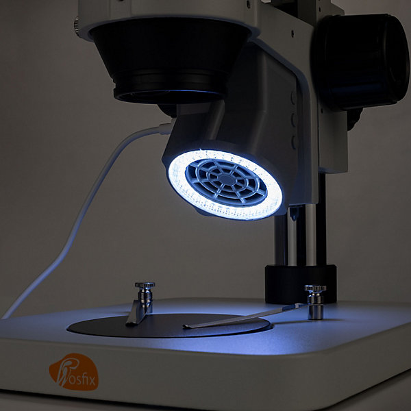 Extracteur de Fumée pour Microscope - 7600 tr/min, 36 LED, USB-C 5V, 3 Vitesses, Faible Consommation