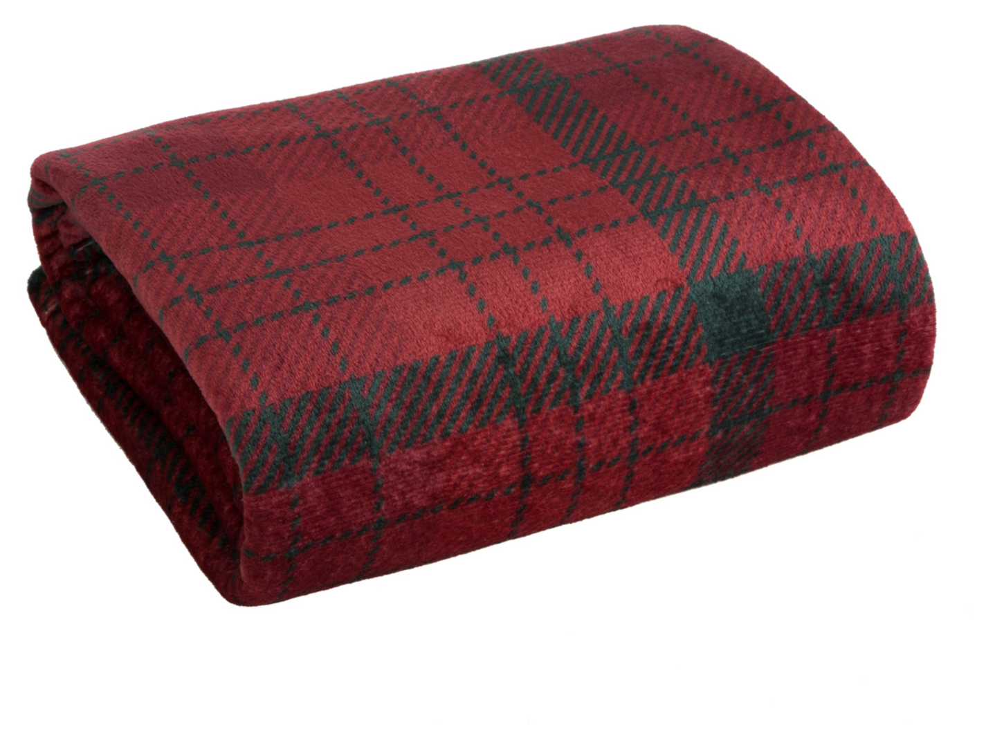 Koc Tartan Red 150x200 cm czerwony