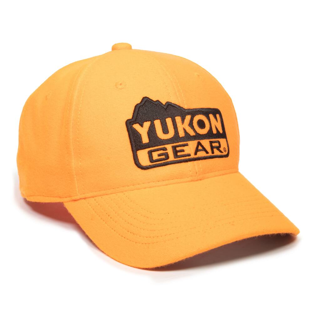 Yukon Gear Hunting Baseball CaP with Adjustable Closure, Blaze Orange