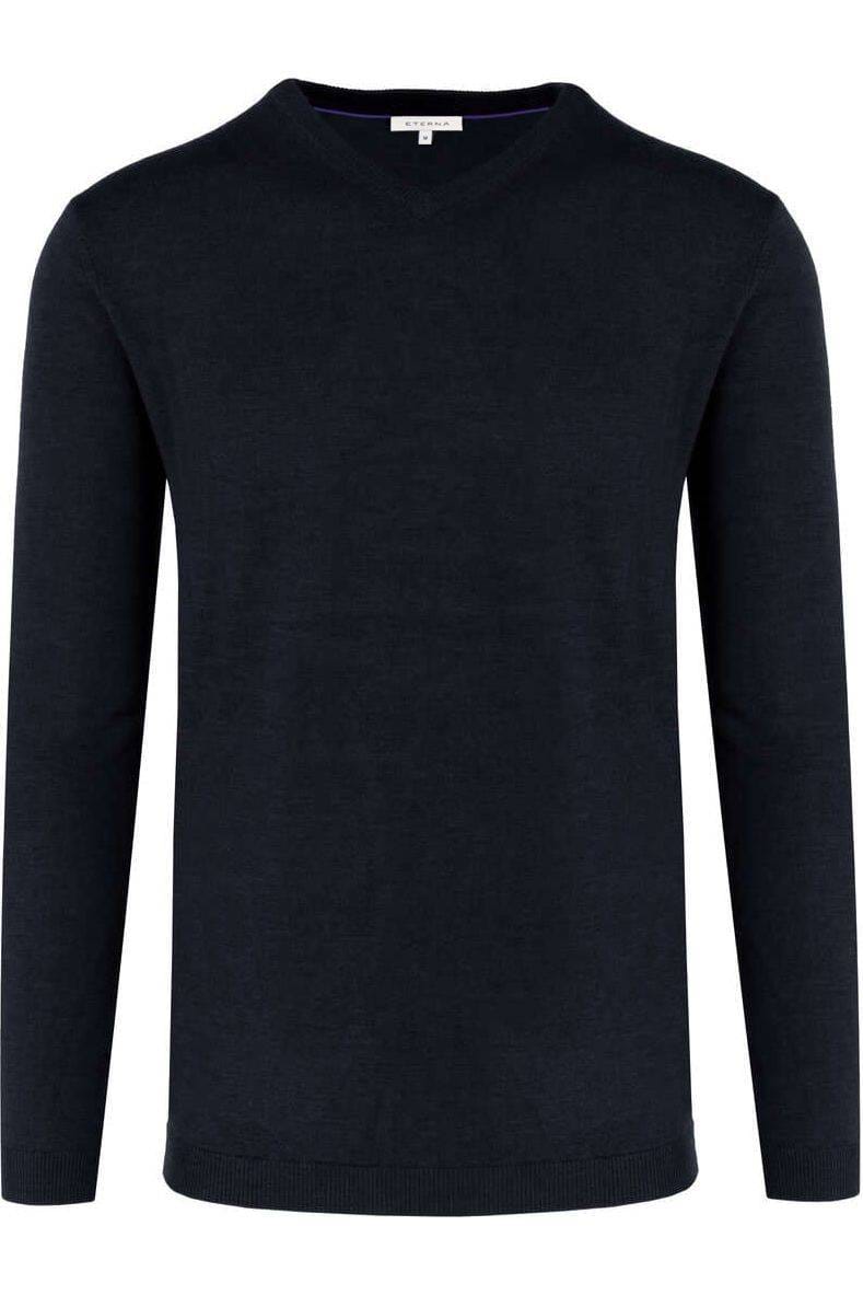 ETERNA Regular Fit Pullover marine, Einfarbig